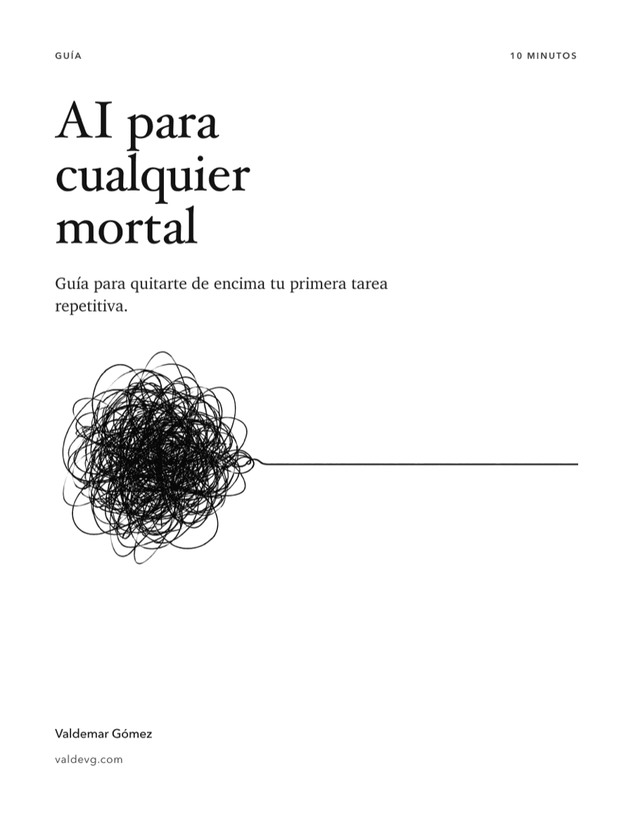 Portada de la guía AI para cualquier mortal